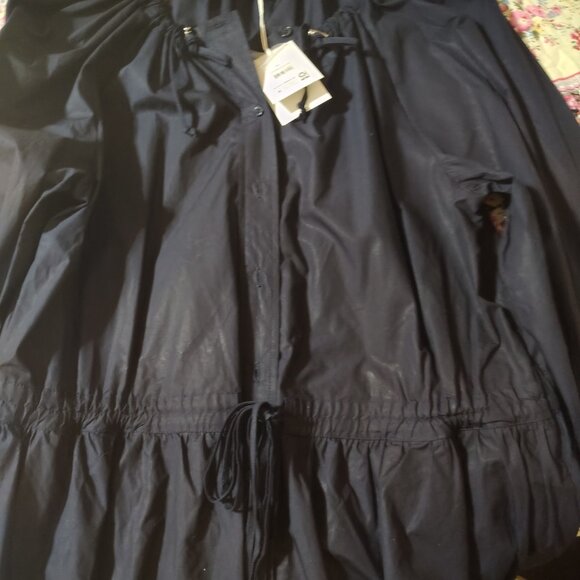 Free Assembly gathered neck cotton maxi dress with long sleeves - Picture 10 of 13